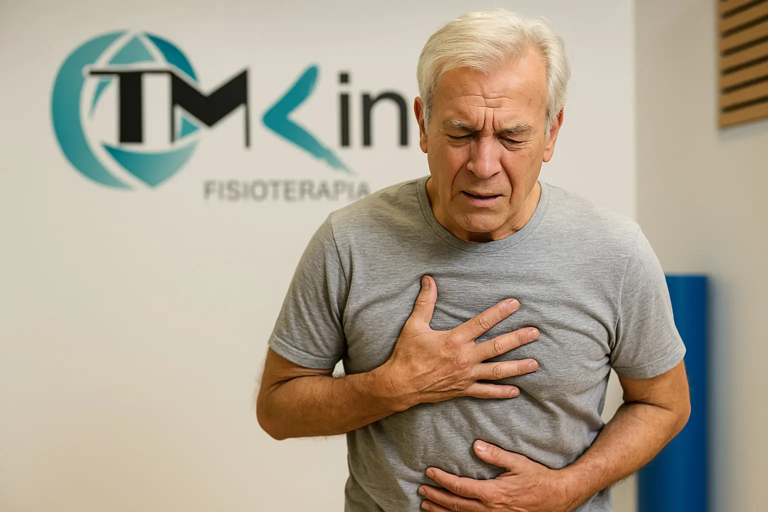 Hombre mayor con síntomas de disnea